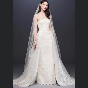 NWT Oleg Cassini lace sheath wedding dress
